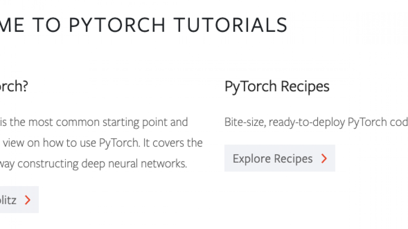 Updates & Improvements to PyTorch Tutorials