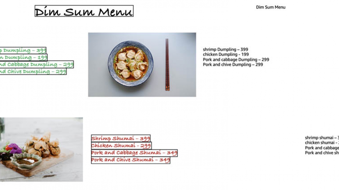 zomato digitizes menus using Amazon Textract and Amazon SageMaker