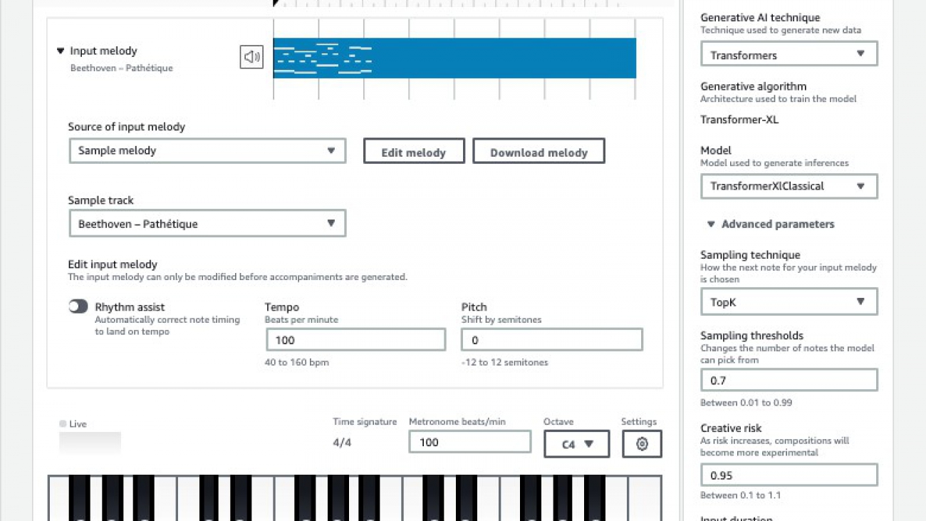 Announcing the AWS DeepComposer Chartbusters challenge, Keep Calm and Model On