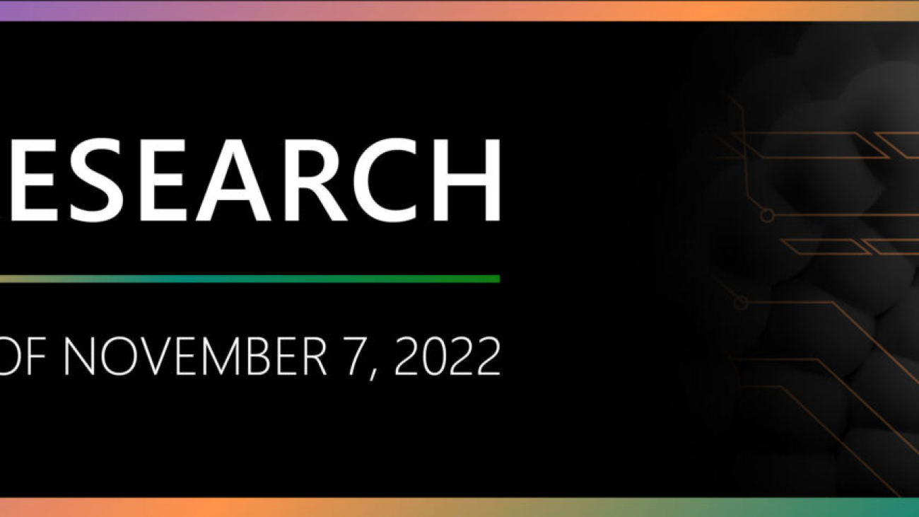 Research Focus: Week of November 7, 2022