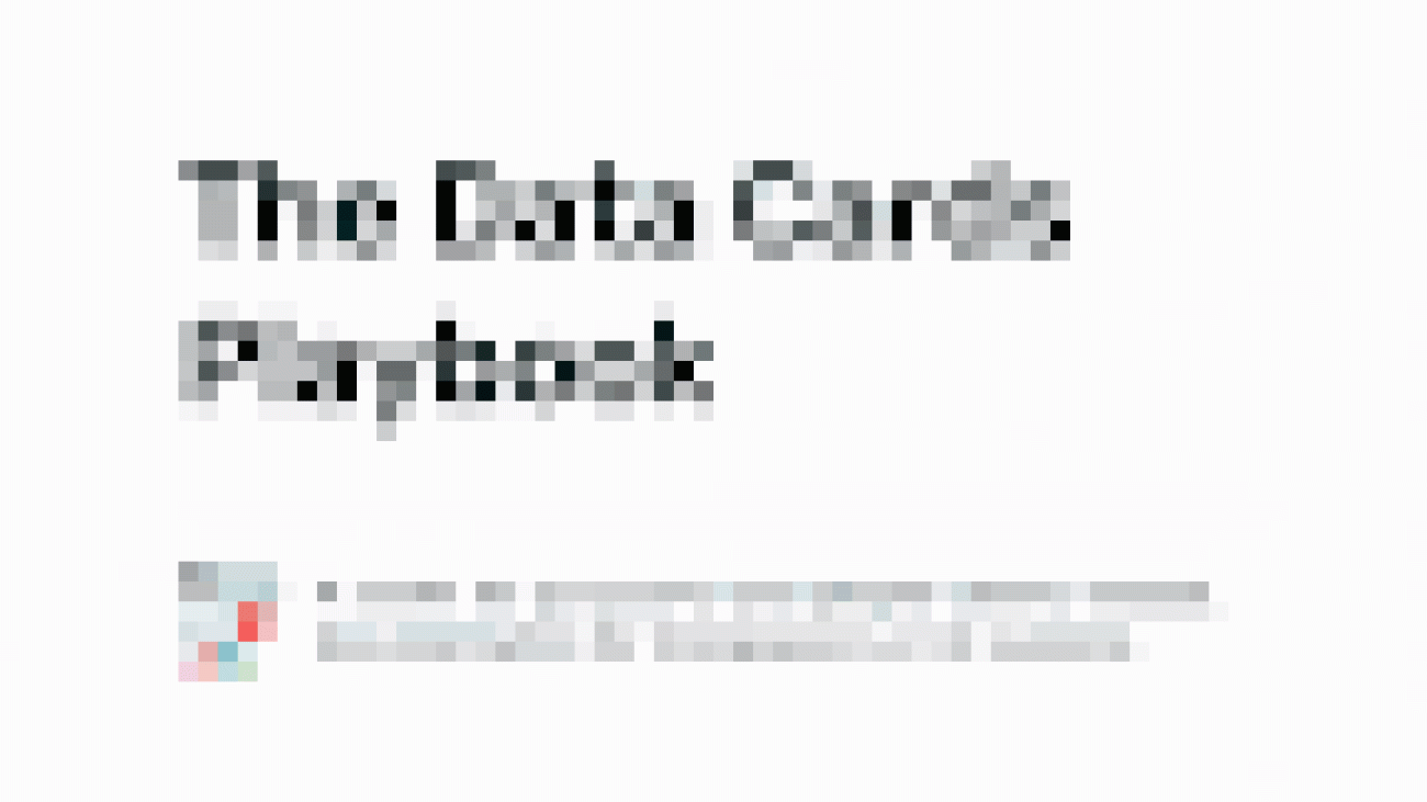 The Data Cards Playbook: A Toolkit for Transparency in Dataset Documentation
