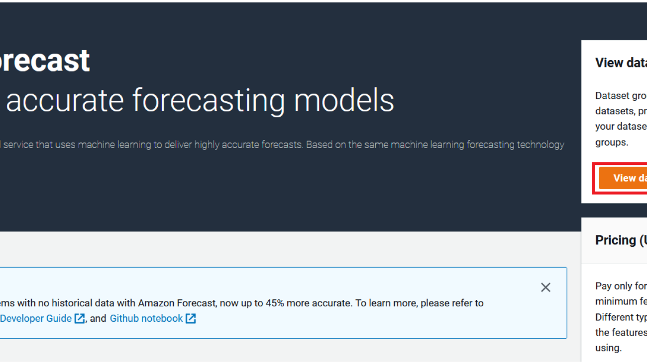 Build a water consumption forecasting solution for a water utility agency using Amazon Forecast