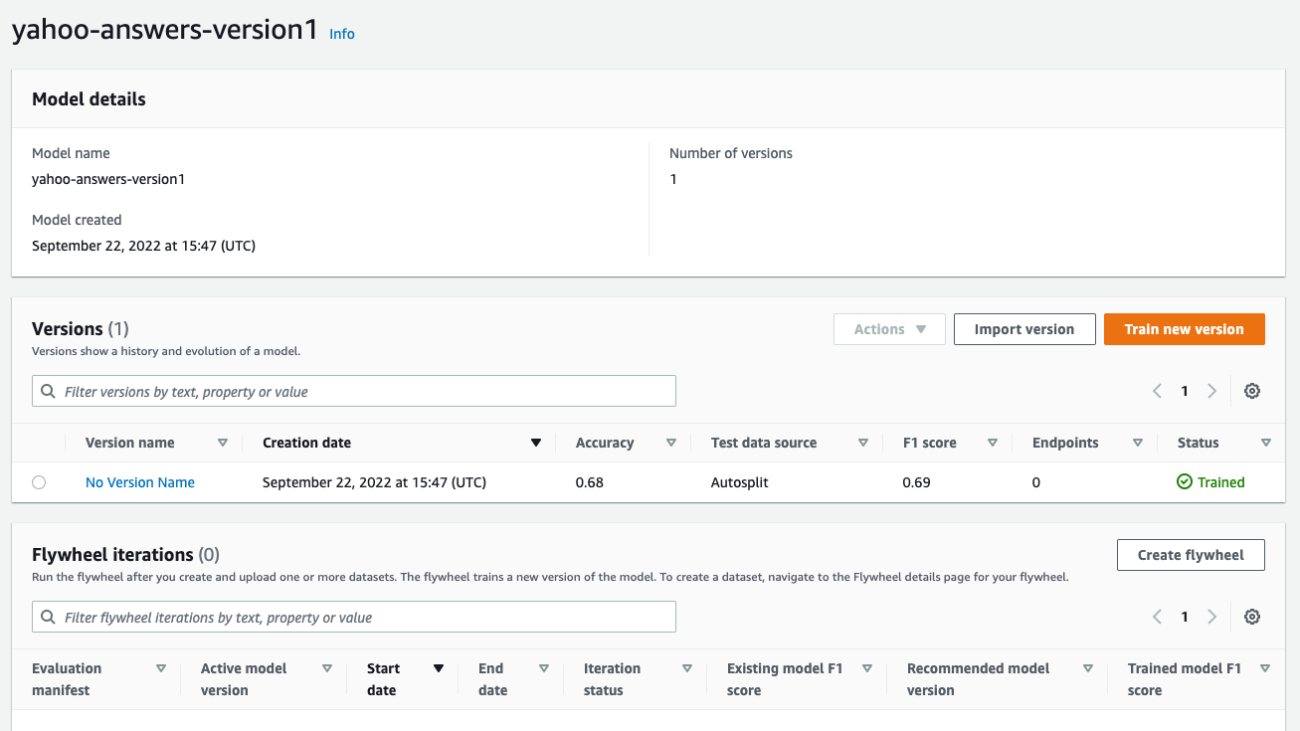 Simplify continuous learning of Amazon Comprehend custom models using Comprehend flywheel