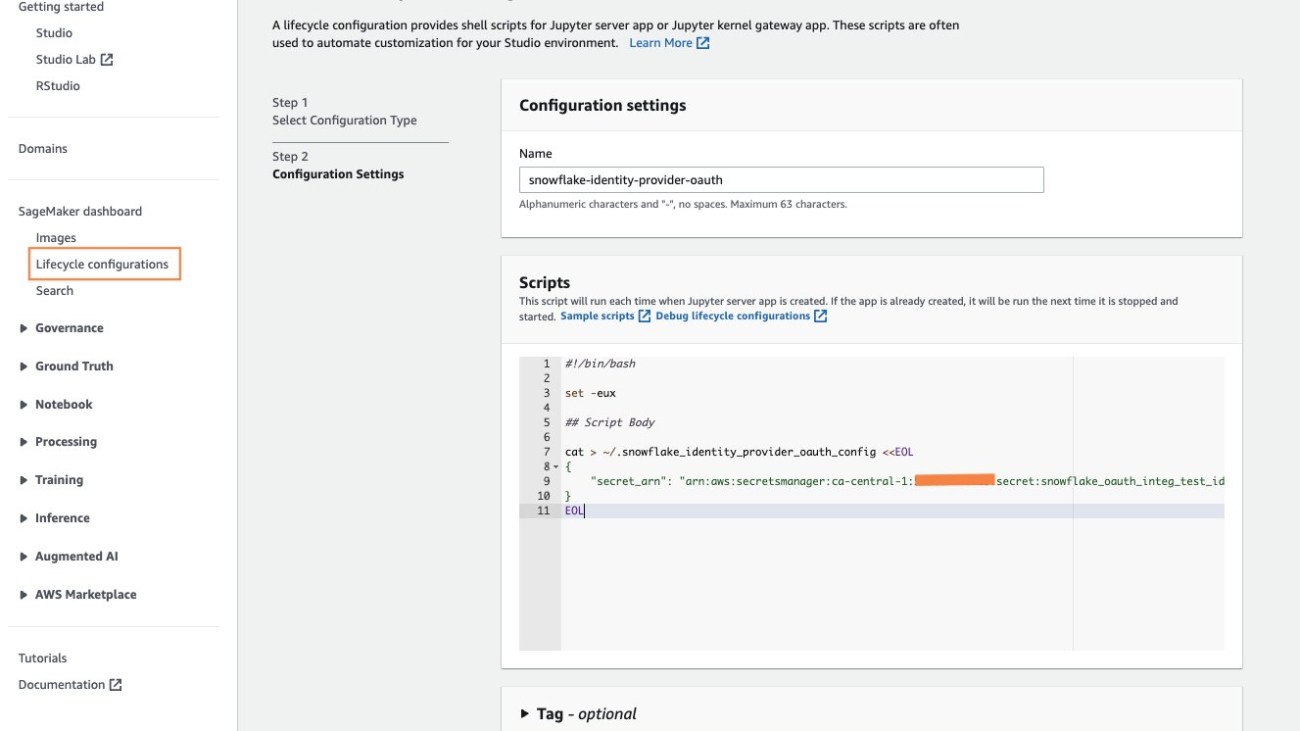 Access Snowflake data using OAuth-based authentication in Amazon SageMaker Data Wrangler