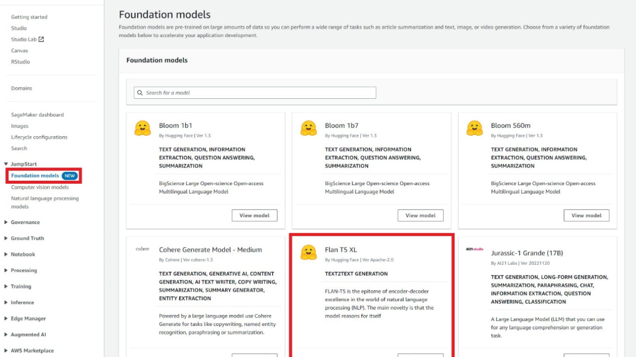 Zero-shot prompting for the Flan-T5 foundation model in Amazon SageMaker JumpStart