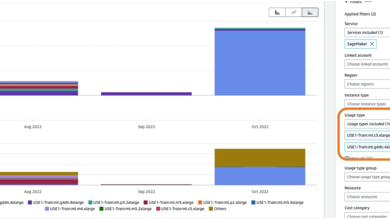 Analyze Amazon SageMaker spend and determine cost optimization opportunities based on usage, Part 4: Training jobs