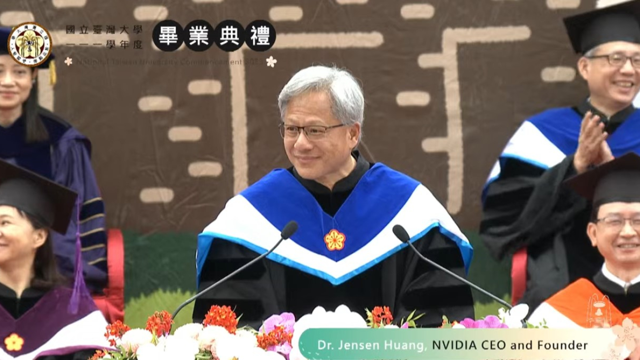 NVIDIA CEO Tells NTU Grads to Run, Not Walk — But Be Prepared to Stumble