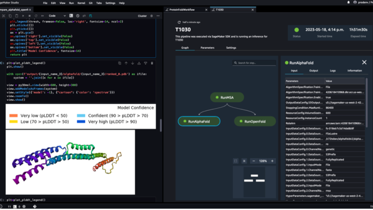 Build protein folding workflows to accelerate drug discovery on Amazon SageMaker