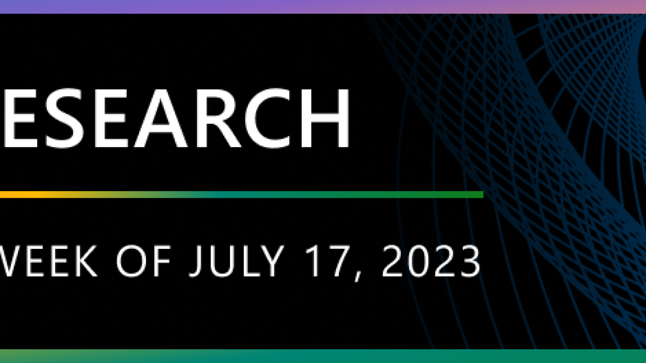 Research Focus: Week of July 17, 2023