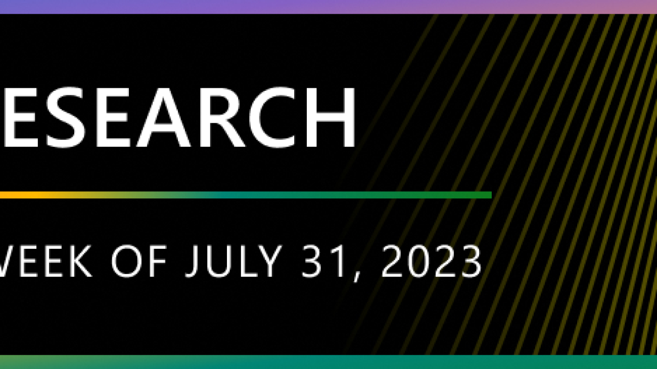 Research Focus: Week of July 31, 2023