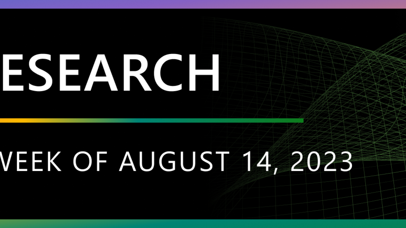 Research Focus: Week of August 14, 2023