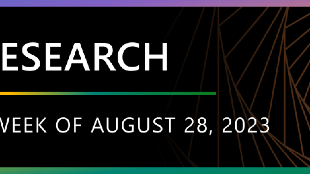 Research Focus: Week of August 28, 2023