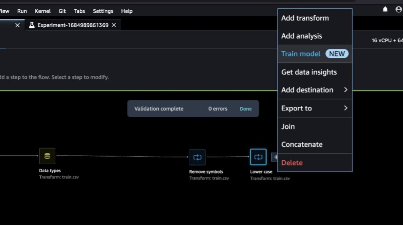 Optimize data preparation with new features in AWS SageMaker Data Wrangler