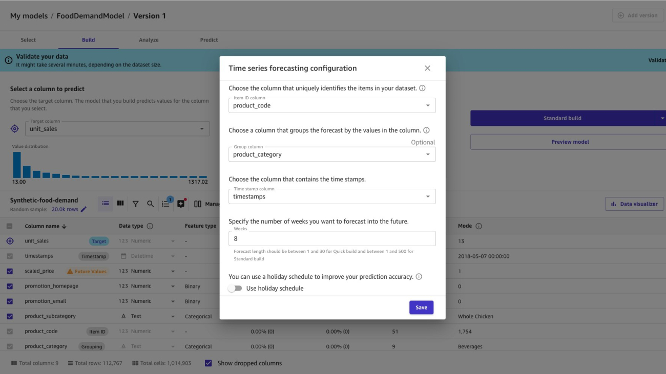 Speed up your time series forecasting by up to 50 percent with Amazon SageMaker Canvas UI and AutoML APIs