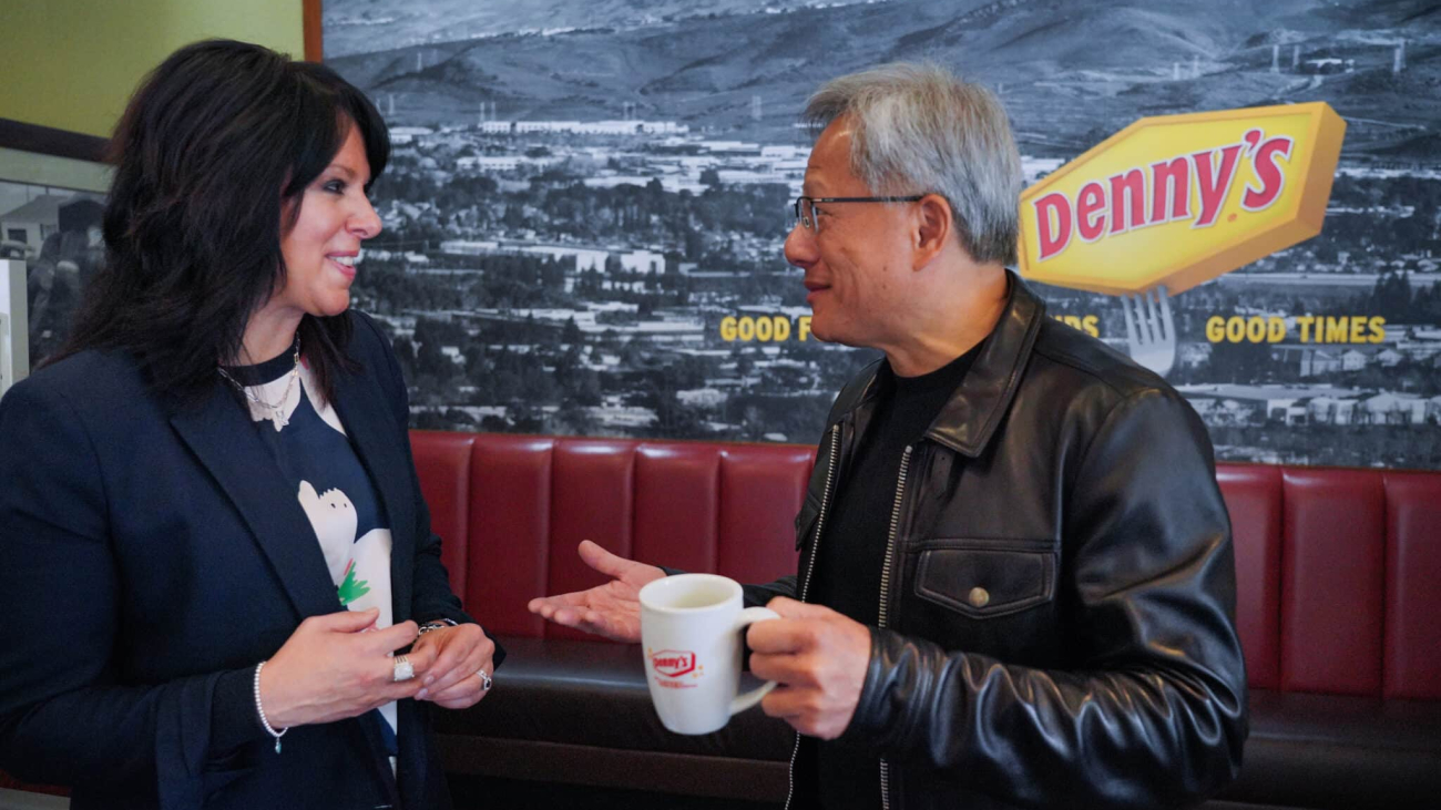 NVIDIA CEO and Founder Jensen Huang Returns to Denny’s Where NVIDIA Launched a Trillion-Dollar Vision