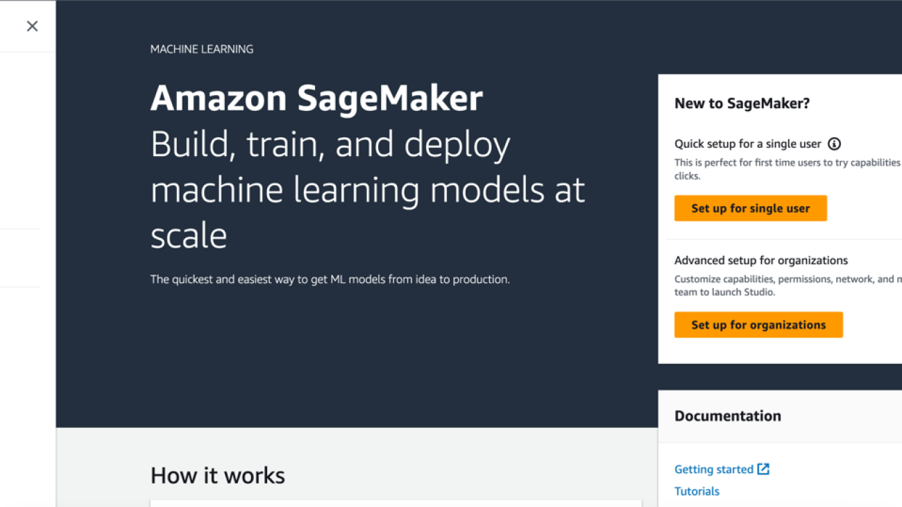 Amazon SageMaker simplifies the Amazon SageMaker Studio setup for individual users