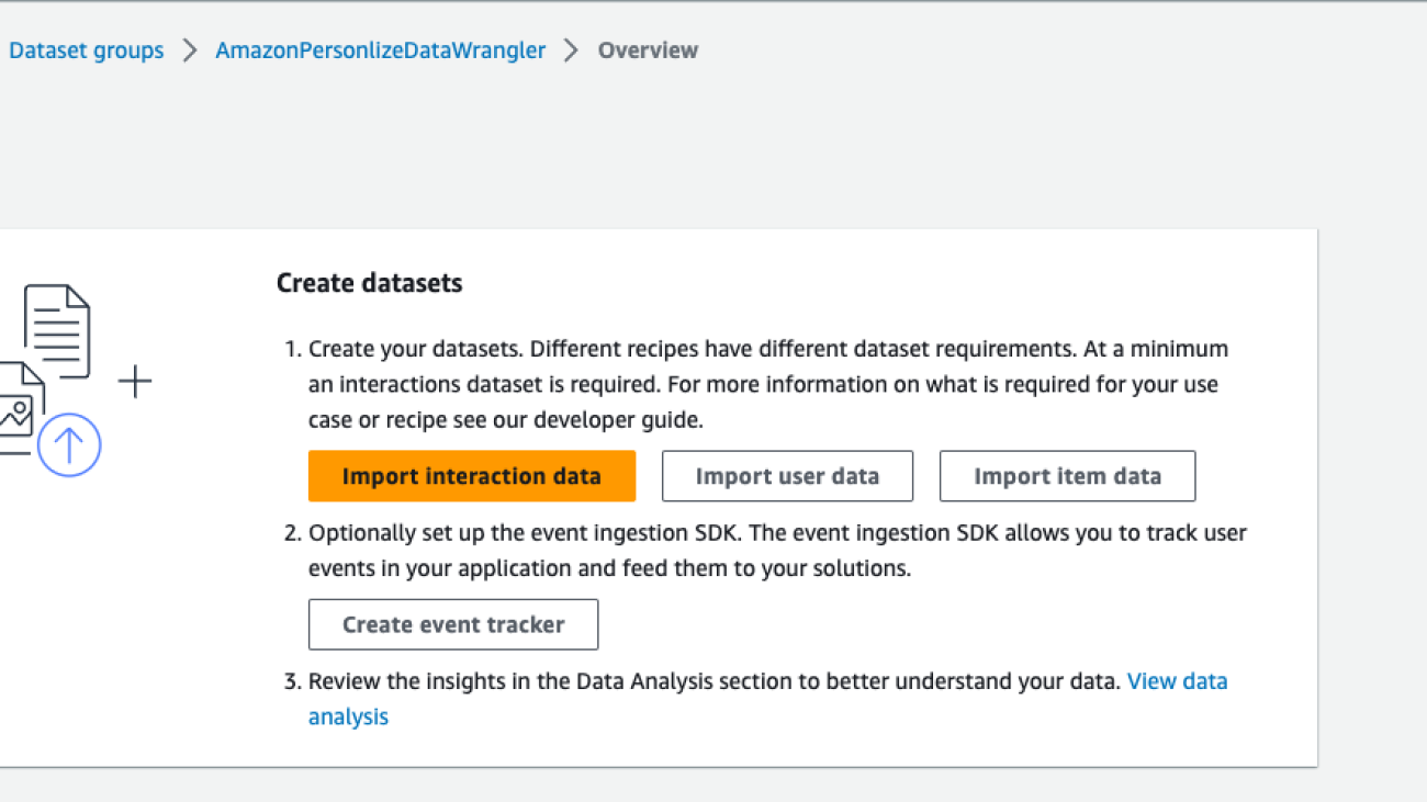 Prepare your data for Amazon Personalize with Amazon SageMaker Data Wrangler
