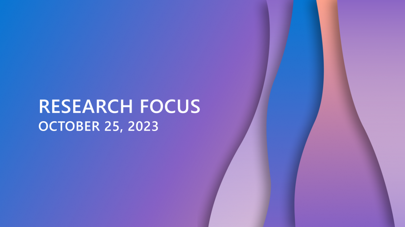 Research Focus: Week of October 23, 2023