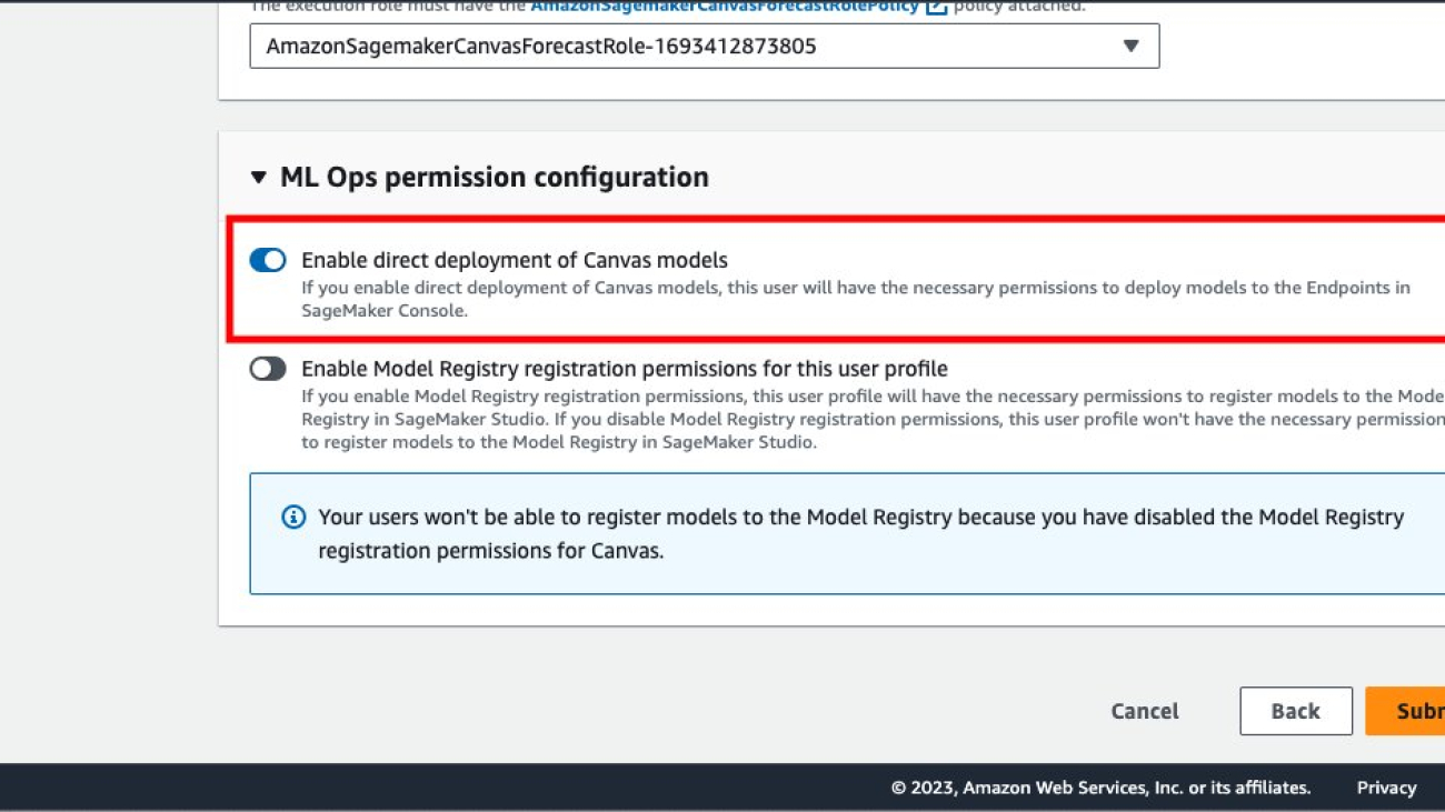 Deploy ML models built in Amazon SageMaker Canvas to Amazon SageMaker real-time endpoints