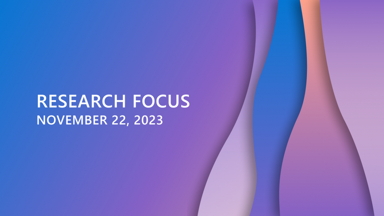 Research Focus: Week of November 22, 2023