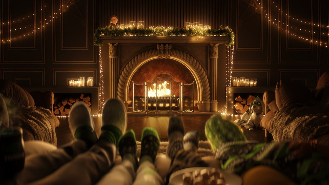 NVIDIA Holiday Card Glows Gold and Green on Cold Winter’s Eve