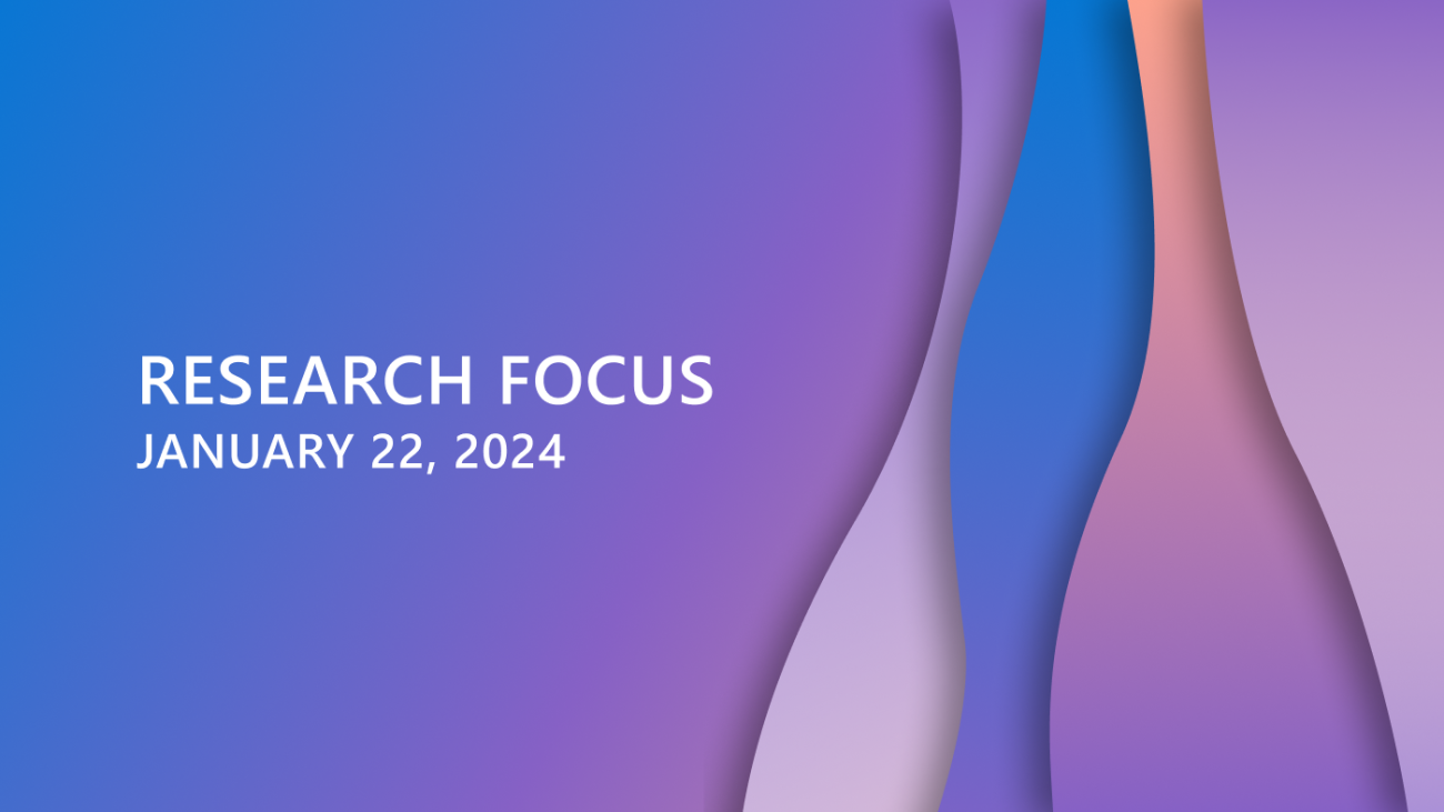 Research Focus: Week of January 22, 2024