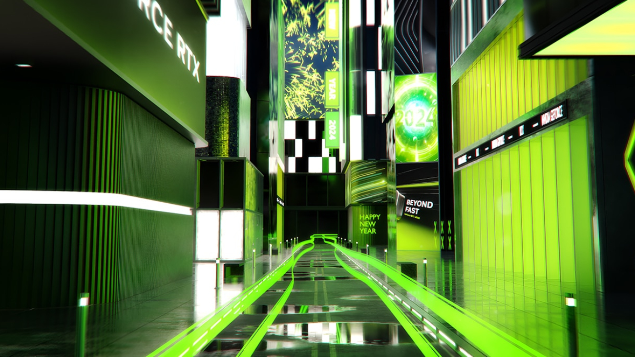 Ring in the New Year With 3D Artist Blendeered’s Futuristic, NVIDIA-Themed City