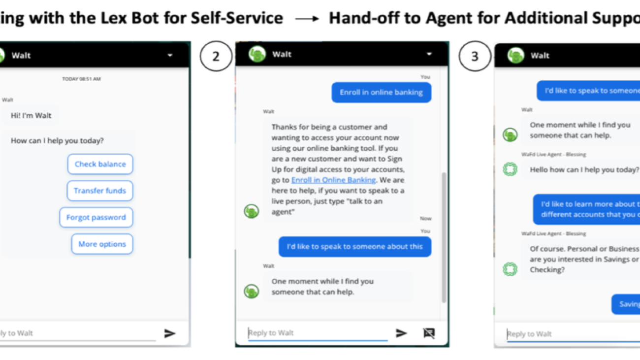 Provide live agent assistance for your chatbot users with Amazon Lex and Talkdesk cloud contact center