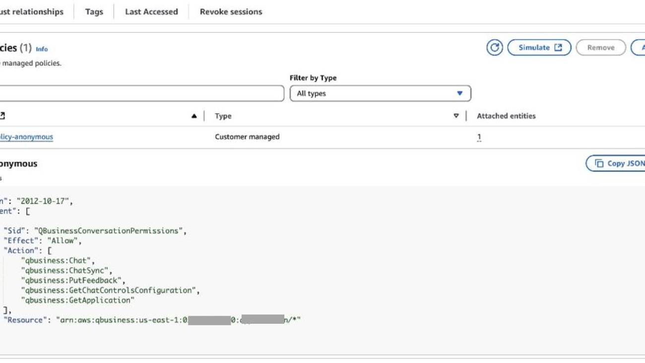 Build public-facing generative AI applications using Amazon Q Business for anonymous users