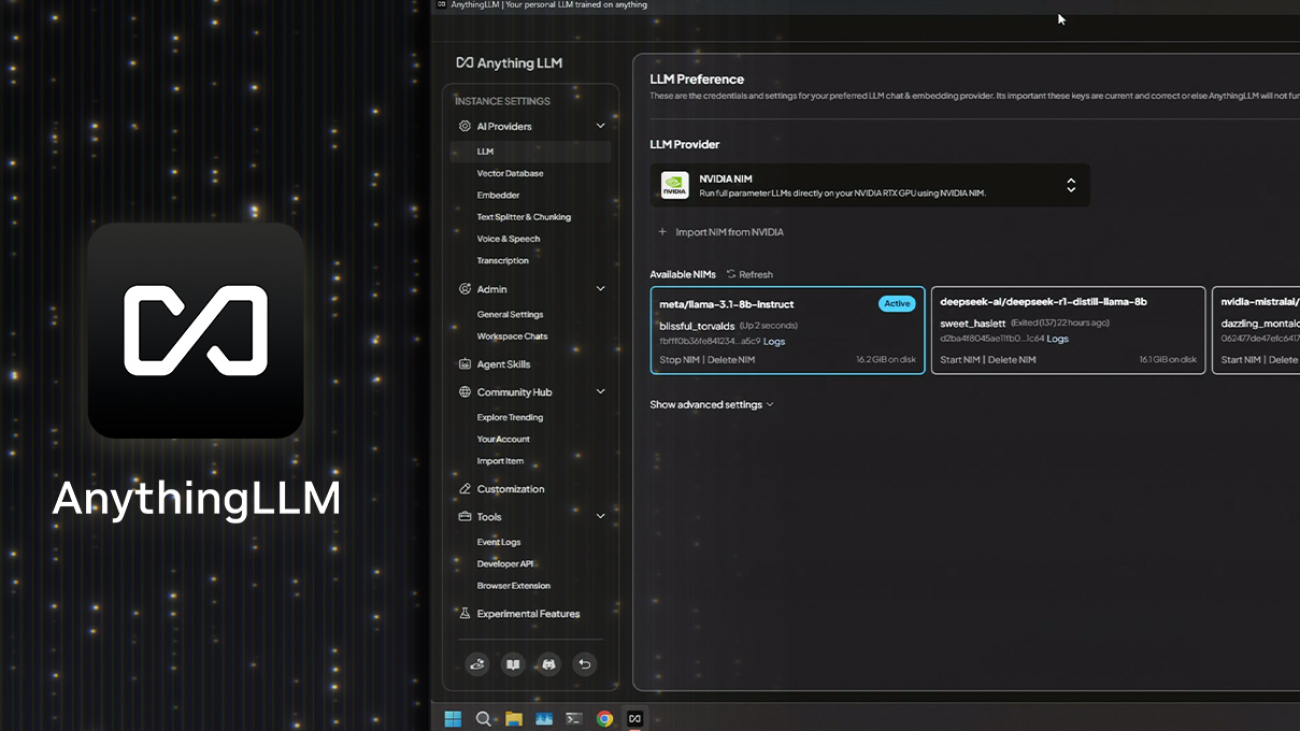 Run LLMs on AnythingLLM Faster With NVIDIA RTX AI PCs