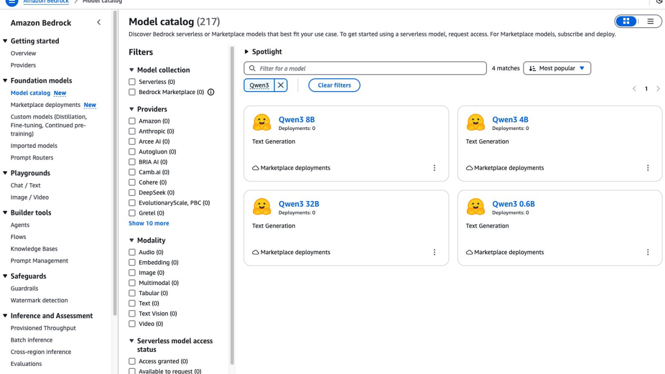 Qwen3 family of reasoning models now available in Amazon Bedrock Marketplace and Amazon SageMaker JumpStart